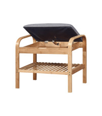 ST12 ławka / stojak na buty bambus - popielaty (1p1szt)