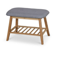 ST14 ławka / stojak na buty bambus - popielaty (1p1szt)