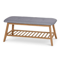 ST15 ławka / stojak na buty bambus - popielaty (1p1szt)