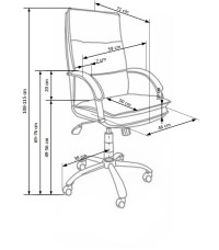 STANLEY fotel gabinetowy czarny