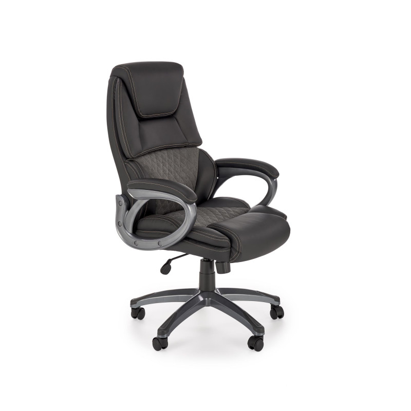 STEVEN fotel gabinetowy czarny / popielaty (1p1szt)