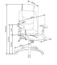 STILO fotel gabinetowy czarny