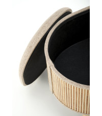 TICO zestaw 2 puf z funkcją pojemnika, beżowy (1p1szt)