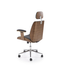 TIMBER fotel gabinetowy orzechowy/czarny