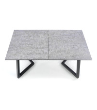 TIZIANO stół rozkładany, blat - jasny popiel / ciemny popiel, nogi - ciemny popiel (2p1szt)