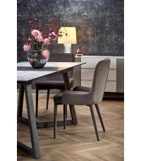 TIZIANO stół rozkładany, blat - jasny popiel / ciemny popiel, nogi - ciemny popiel (2p1szt)