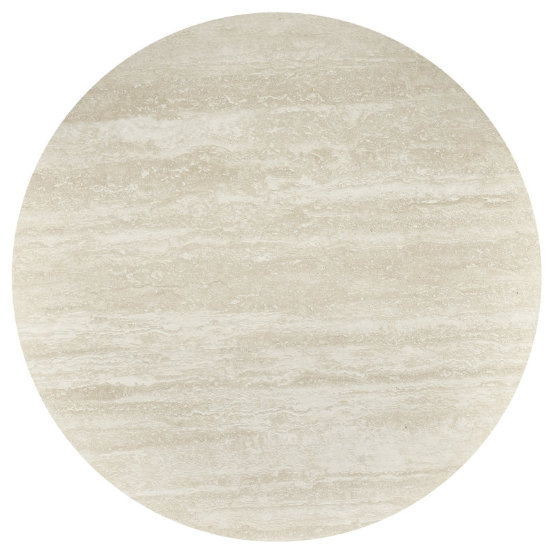 TOLIO stół okrągły, trawertyn/ kaszmir (3p1szt)