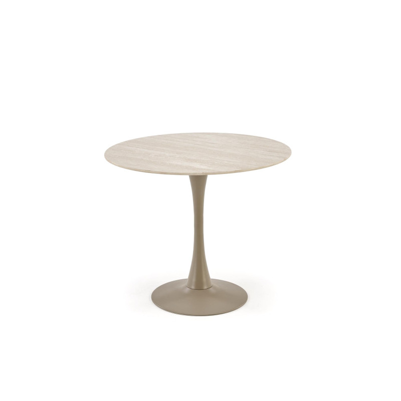 TOLIO stół okrągły, trawertyn/ kaszmir (3p1szt)