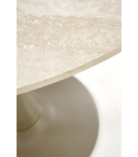 TOLIO stół okrągły, trawertyn/ kaszmir (3p1szt)