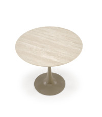 TOLIO stół okrągły, trawertyn/ kaszmir (3p1szt)