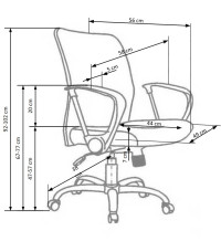 TONY fotel pracowniczy czarny