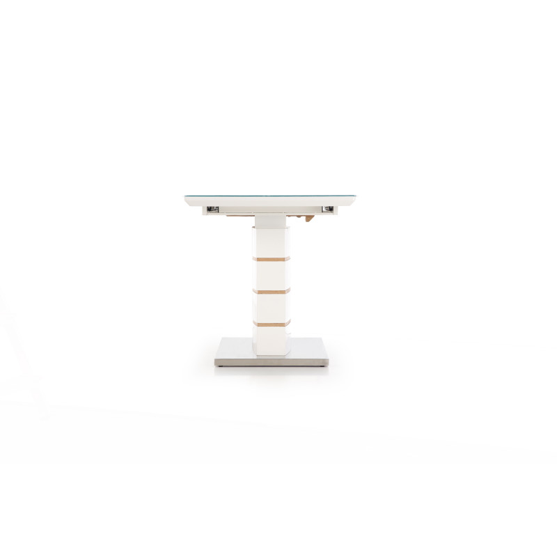 TORONTO stół rokładany biały / dąb złoty