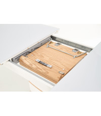 TORONTO stół rokładany biały / dąb złoty