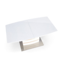 TORONTO stół rokładany biały / dąb złoty