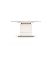 TORONTO stół rokładany biały / dąb złoty