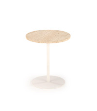 TRAVERSO S ława, trawertyn / biały (1p1szt)