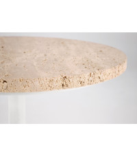 TRAVERSO S ława, trawertyn / biały (1p1szt)