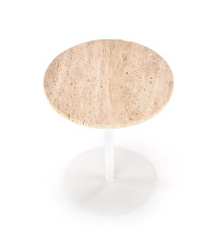 TRAVERSO S ława, trawertyn / biały (1p1szt)