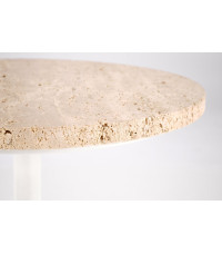 TRAVERSO ława, trawertyn / biały (1p1szt)