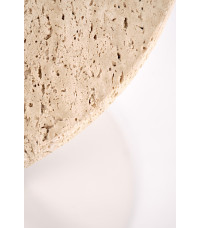 TRAVERSO ława, trawertyn / biały (1p1szt)