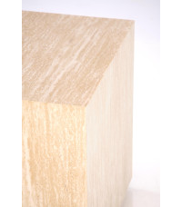 TRAVERTINO_S KWADRAT ława, trawertyn (1p1szt)