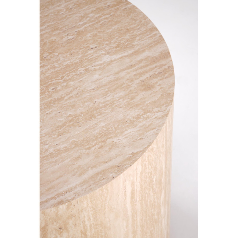 TRAVERTINO_S OKRĄGŁA ława, trawertyn (1p1szt)