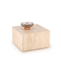 TRAVERTINO KWADRAT ława, trawertyn (1p1szt)