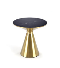 TRIBECA ława czarny marmur / złoty (1p1szt)