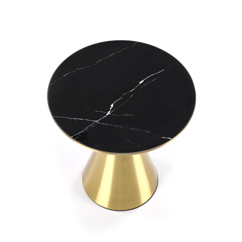 TRIBECA ława czarny marmur / złoty (1p1szt)