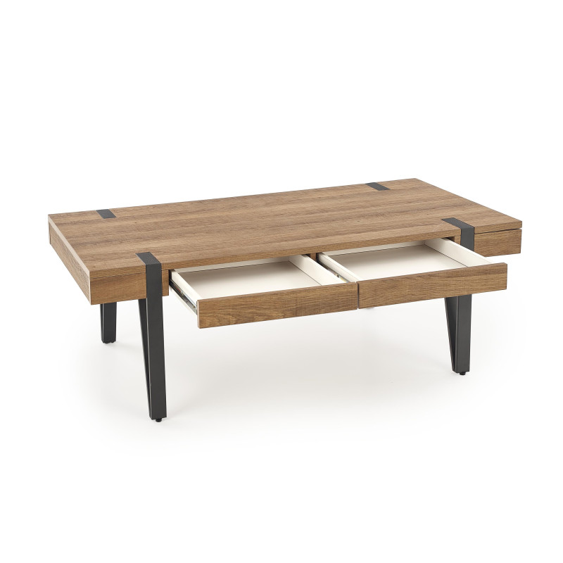 TULUZA ława orzech miodowy / czarny (1p1szt)