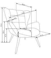 TYRION fotel wypoczynkowy czarny