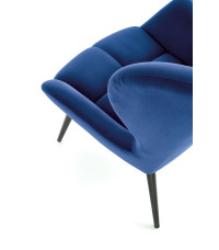 TYRION fotel wypoczynkowy granatowy