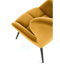 TYRION fotel wypoczynkowy musztardowy