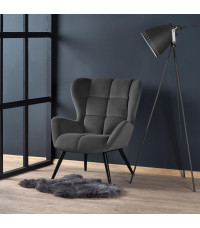 TYRION fotel wypoczynkowy popielaty