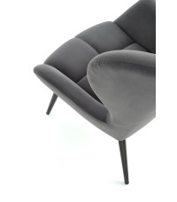 TYRION fotel wypoczynkowy popielaty