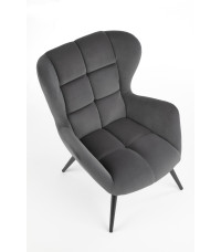 TYRION fotel wypoczynkowy popielaty