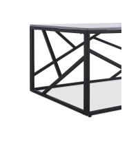 UNIVERSE 2 ława, popielaty marmur / czarny (2p1szt)