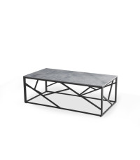 UNIVERSE 2 ława, popielaty marmur / czarny (2p1szt)