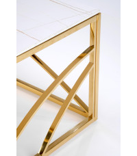 UNIVERSE 3 ława, biały marmur / złoty (2p1szt)