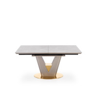 VALENTINO stół rozkładany jasny popiel/złoty (3p1szt)