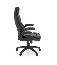 VALERIO fotel gabinetowy czarny / popielaty (1p1szt)