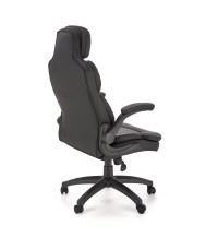 VALERIO fotel gabinetowy czarny / popielaty (1p1szt)