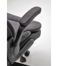 VALERIO fotel gabinetowy czarny / popielaty (1p1szt)