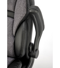 VALERIO fotel gabinetowy czarny / popielaty (1p1szt)