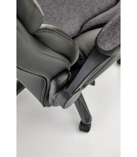 VALERIO fotel gabinetowy czarny / popielaty (1p1szt)