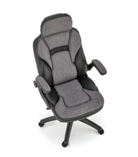 VALERIO fotel gabinetowy czarny / popielaty (1p1szt)