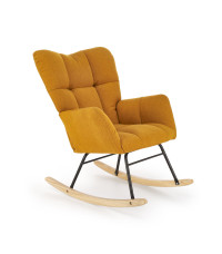 VASCO fotel bujany musztardowy