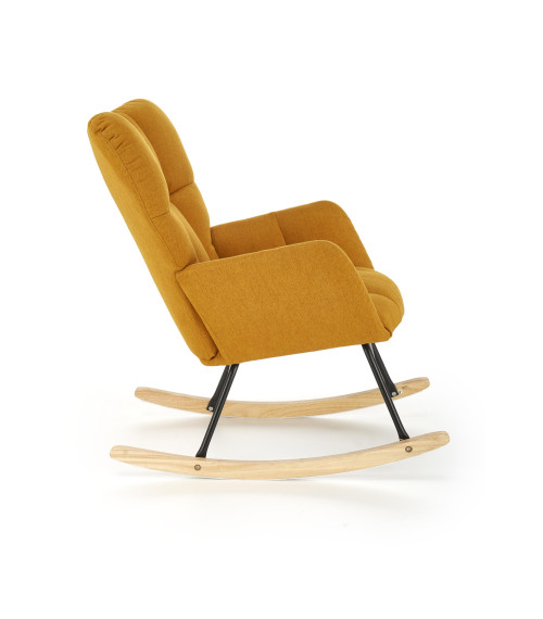 VASCO fotel bujany musztardowy