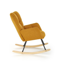 VASCO fotel bujany musztardowy