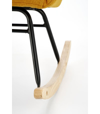 VASCO fotel bujany musztardowy